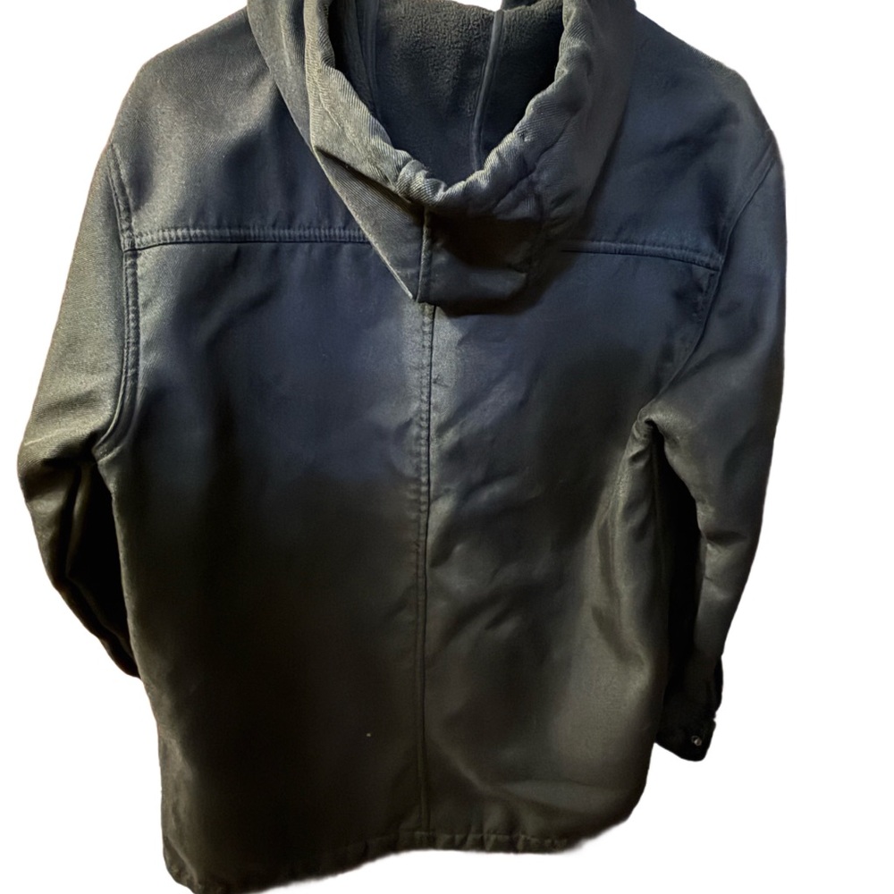 Wrangler Men's Black Hooded Shirt Jacket - Picture 3 of 7